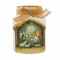 Stony Creek 4.5 Inch Nativity Pre-Lit Jar Christmas Lighted Glass Accent , Manger Creche Animals